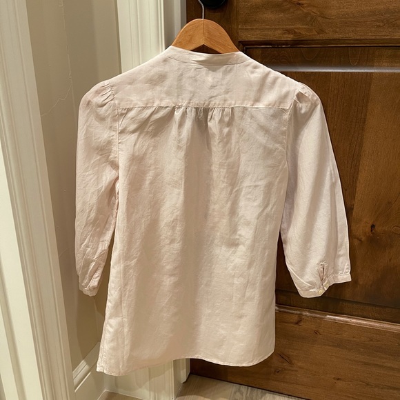 Banana Republic cream/ivory silk blend blouse xs - Picture 2 of 6